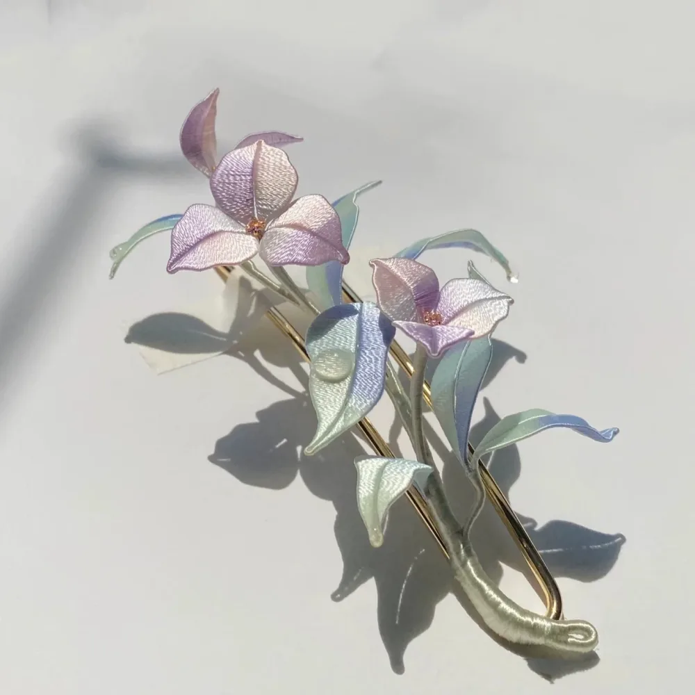 Bougainvillea Bespoke Hairpin - Silk Hairpin(Chanhua) – Image 3