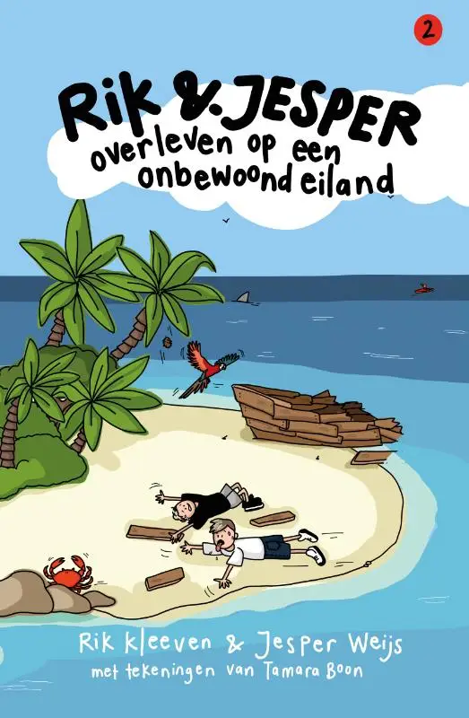 Rik en jesper overleven op een onbewoond eiland