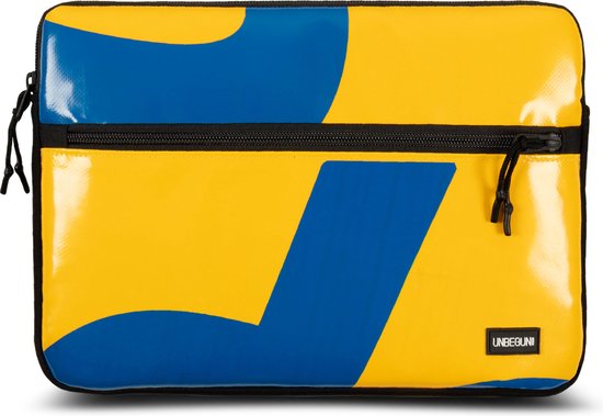 Housse pour Surface Pro 7 avec compartiment (à partir de matériaux recyclés) - Housse ou housse jaune/bleue pour ordinateur portable pour Surface Pro X/7/6/5/4/3 (Microsoft) - Choix durable