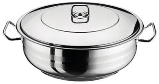 Hascevher – marmite gastro – 30×10 cm – 6,5L – acier inoxydable – durable et facile à nettoyer