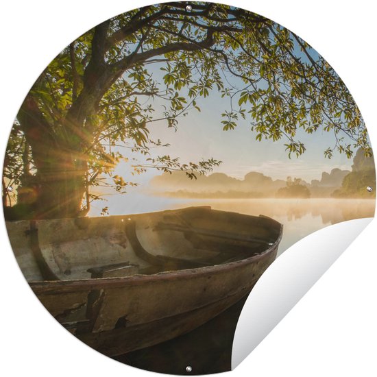 Garden Circle Thailand – Bateau – Arbre – 90×90 cm – Affiche Ronde de Jardin – Extérieur Garden Circle Thailand – Bateau – Arbre – 90×90 cm – Affiche Ronde de Jardin – Extérieur