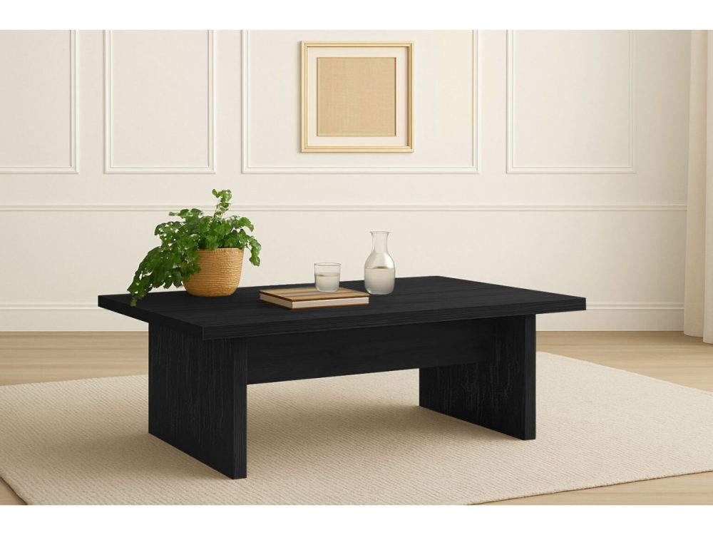 Table basse 120 cm LOANA effet bois – Image 2
