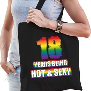Hot and Sexy 18 Ans Anniversaire Sac Cadeau Noir – Adultes – 18e Anniversaire Sac Cadeau Gay / LGBT / Sac Cadeau Hot and Sexy 18 Ans Anniversaire Sac Cadeau Noir – Adultes – 18e Anniversaire Sac Cadeau Gay / LGBT / Sac Cadeau