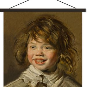 Garçon souriant – Peinture de Frans Hals affiche textielposter 90×90 cm Garçon souriant – Peinture de Frans Hals affiche textielposter 90×90 cm