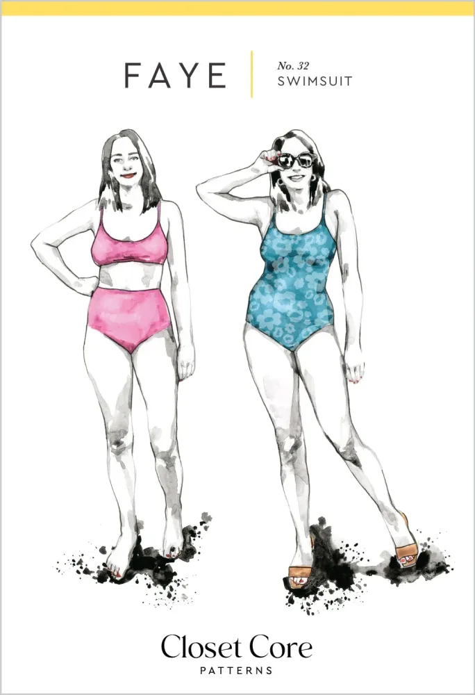 Maillot de bain FAYE | Patron papier - Closet Core Patterns