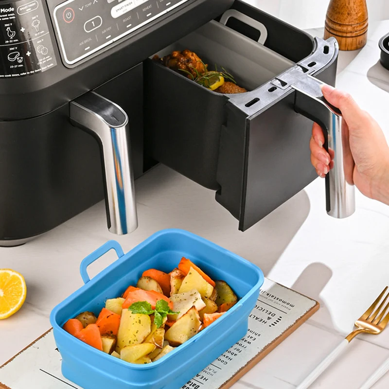 Plateau de cuisson en silicone pour friteuse à air pliable – Image 3