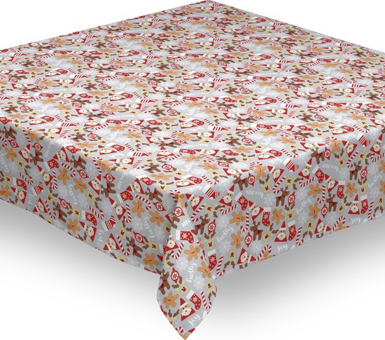 Nappe PVC - Nappe - Toile cirée - Noël - Vacances - Sur support intissé - Enroulée sur tube - Geen plis - Durable - 140cmx450cm- Bas de Noël