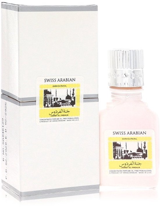 Jannet El Firdaus de Swiss Arabian 9 ml - Huile de Parfum Concentrée Sans Alcohol (Attar White Unisexe)