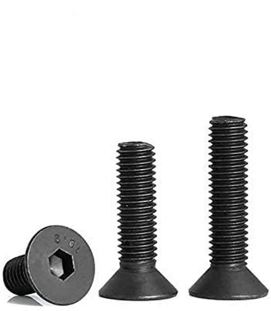Jeu de vis à tête fraisée - Vis de fixation hexagonales M5 x 30 mm