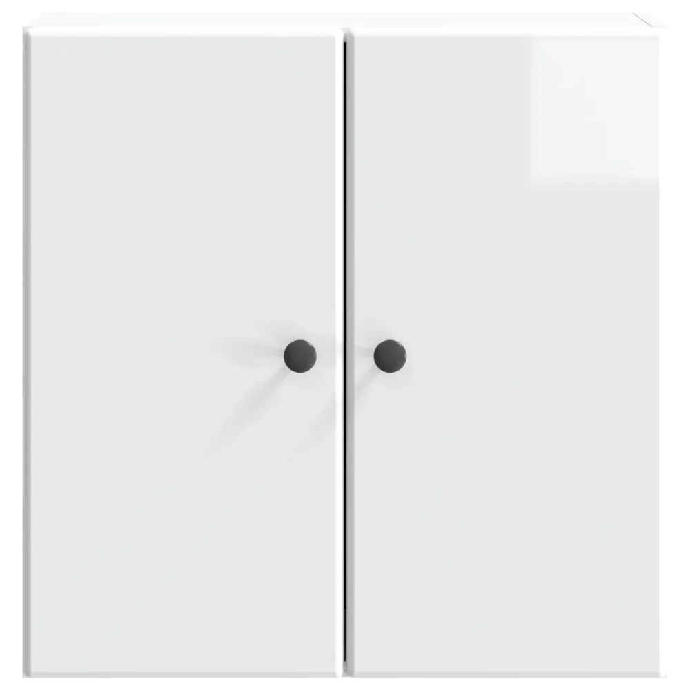 Wall-Mounted Cabinet High Gloss White 59 x 31 x 60 cm – Image 3
