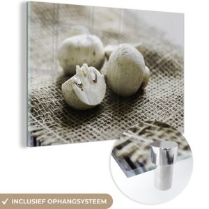 MuchoWow® Peinture sur verre 30×20 cm – Peinture sur verre acrylique – Champignons sur toile – Photo sur verre – Peintures