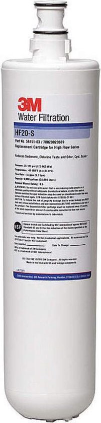 Filtre à eau de remplacement 3M ™ pour robinet d'eau bouillante 3-en-1 Multi-Tap