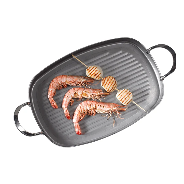 Plancha rectangulaire grill acier Minéral B 38 x 26 cm De Buyer – Image 2
