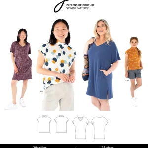 Robe et haut – MONIQUE 4345 | Patron papier – Jalie Robe et haut – MONIQUE 4345 | Patron papier – Jalie