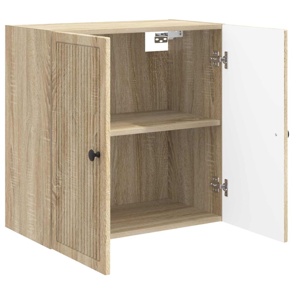 Wall-Mounted Cabinet Sonoma Oak 59 x 31 x 60 cm Engineered Wood – Image 2