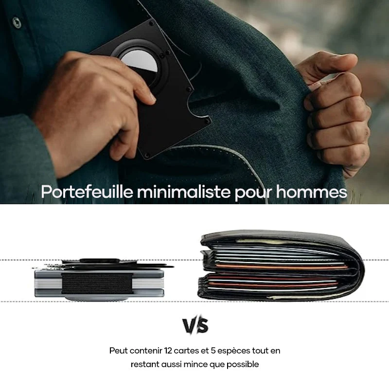 Porte-cartes en aluminium pour homme – Image 3