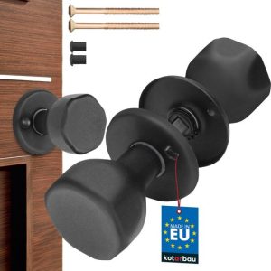 KOTARBAU Bouton de Porte Tournant – ZnAl – 45×45 mm – Noir KOTARBAU Bouton de Porte Tournant – ZnAl – 45×45 mm – Noir