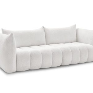 Canape droit fixe 4 places AZRA tissu bouclette Canape droit fixe 4 places AZRA tissu bouclette