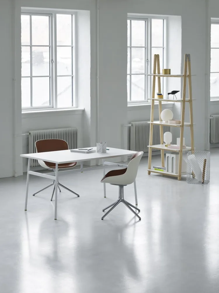 Hyg Drehstuhl 4B gepolstert Schwartz Alu Weiss/Remix – Image 3
