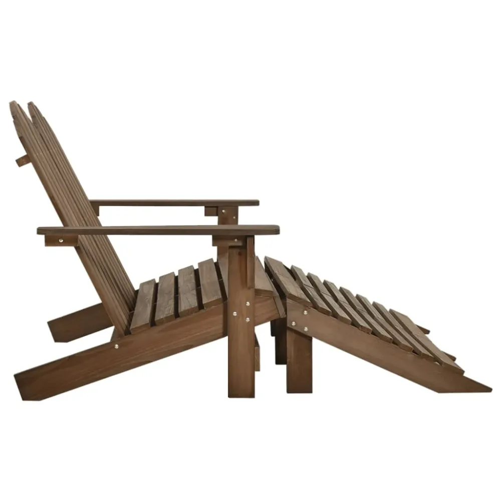 Garden Chair | Brown | Solid Fir Wood | 2-seater | Detachable – Image 3