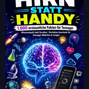 Hirn statt Handy – 1.000 erstaunliche Fakten für TeenagerEbook Wissensspaß statt Scrollen | Perfektes Geschenk für Teenager Mädchen & Jungen Hirn statt Handy – 1.000 erstaunliche Fakten für TeenagerEbook Wissensspaß statt Scrollen | Perfektes Geschenk für Teenager Mädchen & Jungen