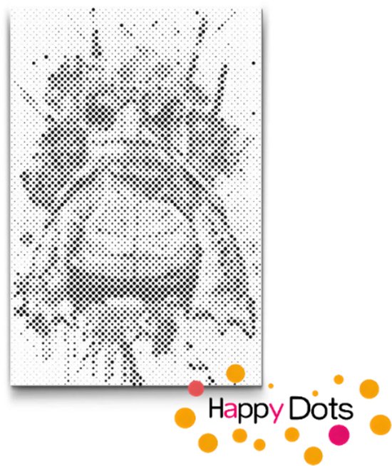 HappyDots DOT Painting Crazy Animals - Tortue 20x30cm
