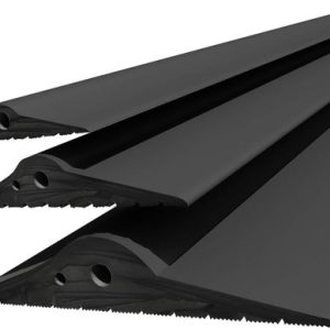 Joint de porte de garage DQ- PP , 4,5 m, 15 mm x 80 mm, noir, joint inférieur en EPDM, joint en caoutchouc, joint de porte de garage, seuil en caoutchouc, joint de seuil de porte, plaque inférieure