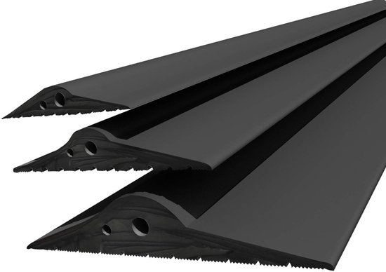 Joint de porte de garage DQ- PP , 4,5 m, 15 mm x 80 mm, noir, joint inférieur en EPDM, joint en caoutchouc, joint de porte de garage, seuil en caoutchouc, joint de seuil de porte, plaque inférieure