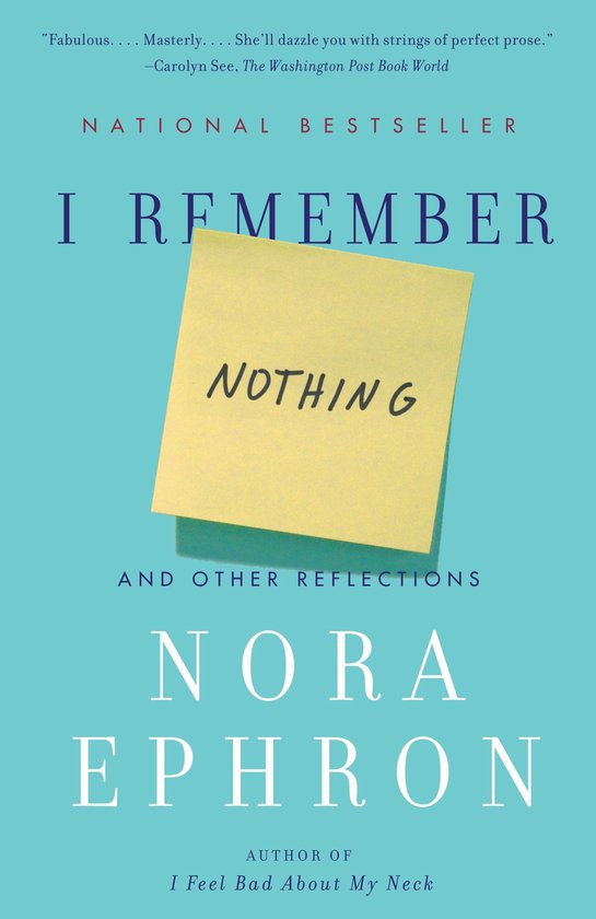 I Remember Nothing And Other Reflections