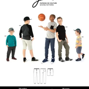 Pantalon jogging et short HENRI 3909 | Patron papier – Jalie Pantalon jogging et short HENRI 3909 | Patron papier – Jalie