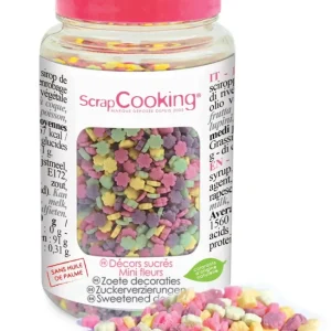 Zuckerstreusel Blumen regenbogenfarbig 55g