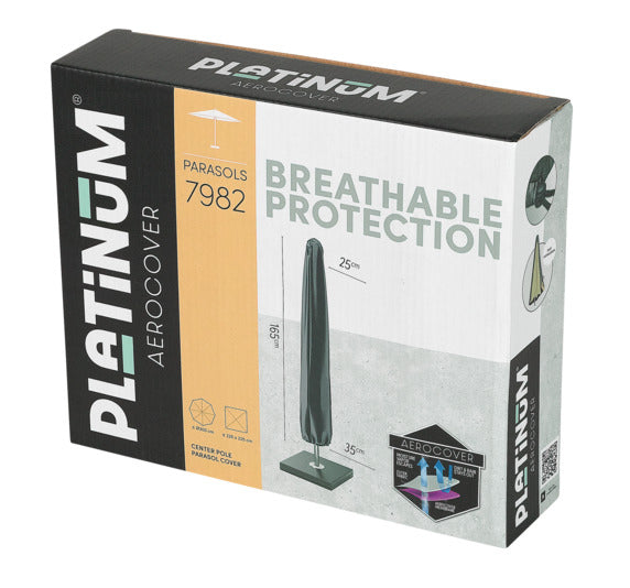 PLATINUM AEROCOVER Schutzhülle Sonnenschirm 165x25/35 cm