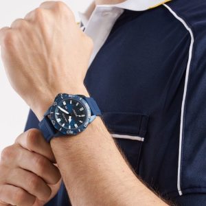 Montre analogique à quartz Nautica NSR, boîtier Blauw : 100 % acier inoxydable | Bracelet : 100 % silicone 44 NAPNRF404 Montre analogique à quartz Nautica NSR, boîtier Blauw : 100 % acier inoxydable | Bracelet : 100 % silicone 44 NAPNRF404