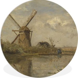 Moulin au bord d’un lac – Peinture de Paul Joseph Constantin Plaque murale en plastique Moulin au bord d’un lac – Peinture de Paul Joseph Constantin Plaque murale en plastique