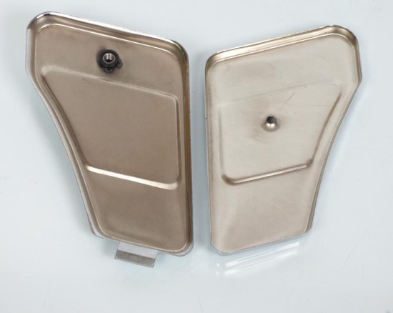 Paire de trappe porte de boite à outils pour mobylette Peugeot 103 acier zingué