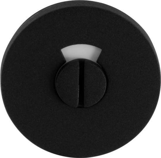 GPF8903VZ set de toilette noir rond 53x6mm broche 8mm avec indicateur rouge / blanc