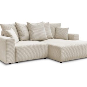Canape d’angle convertible coffre ATILLA velours cotele Canape d’angle convertible coffre ATILLA velours cotele