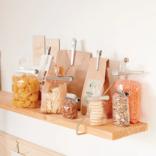 Lot 12 pinces à sachet en inox 8 et 11,5 cm Mathon – Image 3