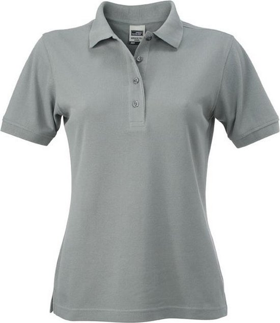 James and Nicholson Ladies / Ladies Vêtements de travail Polo Shirt (Gris foncé)