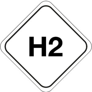 Panneau gaz H2 – plastique 300 x 300 mm