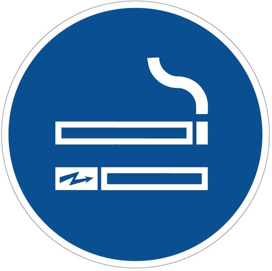 Panneau fumeur et e-cigarette autorisé - plastique 300 mm