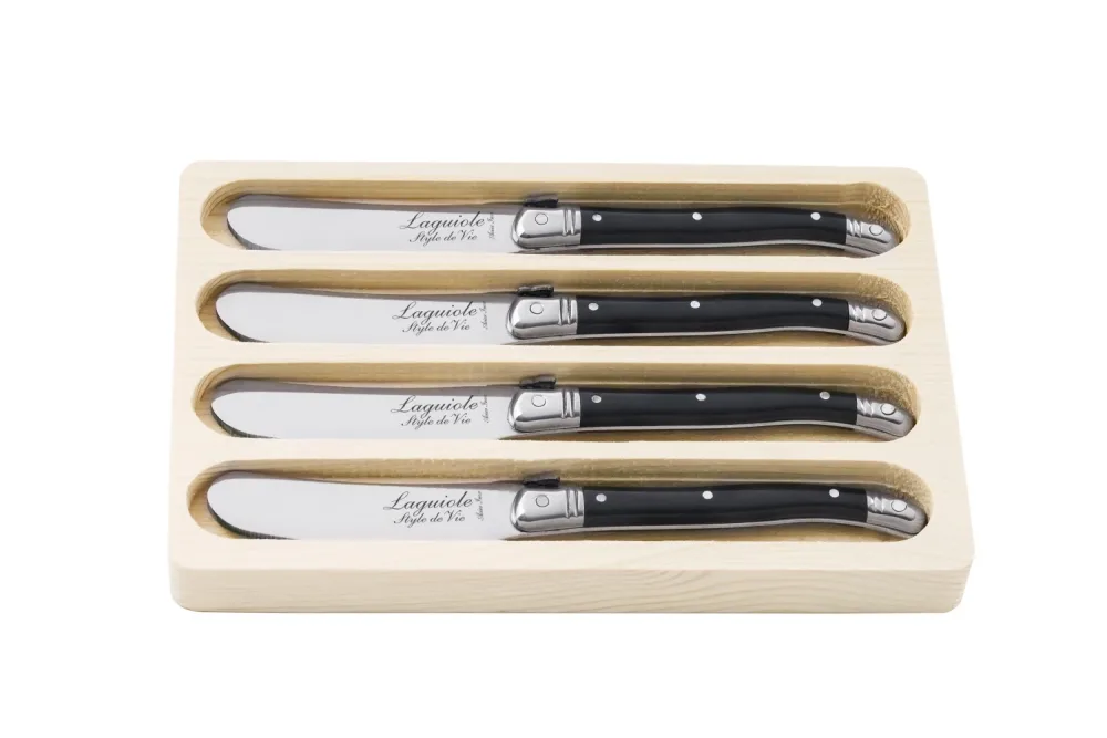 Laguiole Premium Line Buttermesser schwarz