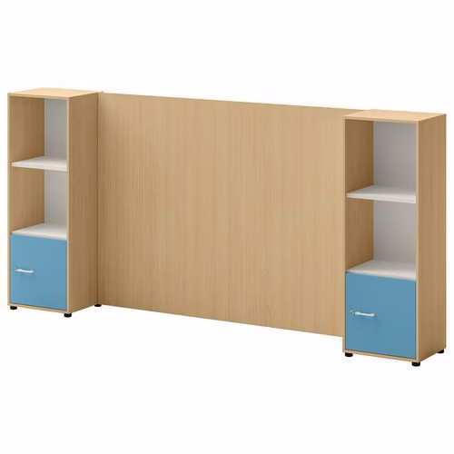 Meuble Ivo 6 cases dont 2 basses avec portes et support TV – Image 3