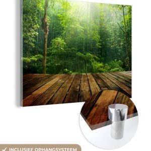MuchoWow® Peinture sur verre 160×120 cm – Peinture sur verre – Sol – Bois – Jungle – Garçons – Filles – Enfants – Enfant – Photo sur verre acrylique – Peintures MuchoWow® Peinture sur verre 160×120 cm – Peinture sur verre – Sol – Bois – Jungle – Garçons – Filles – Enfants – Enfant – Photo sur verre acrylique – Peintures