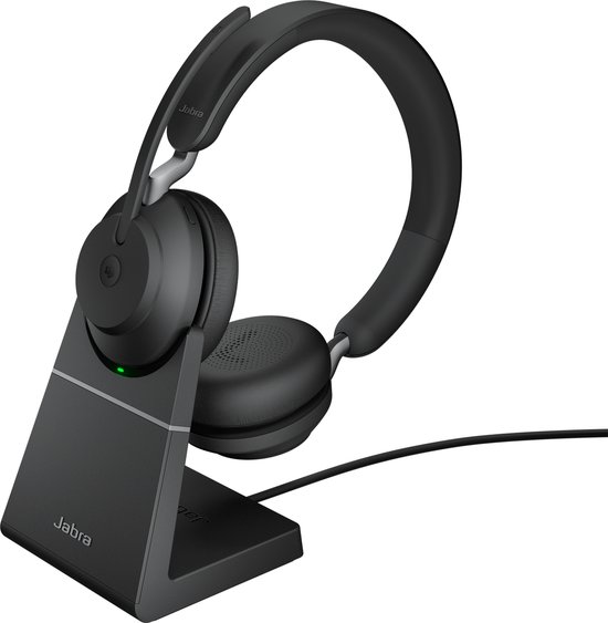 Jabra Evolve2 65, MS Stereo Casque Sans fil Arceau Bureau/Centre d'appels USB Type-A Bluetooth Noir