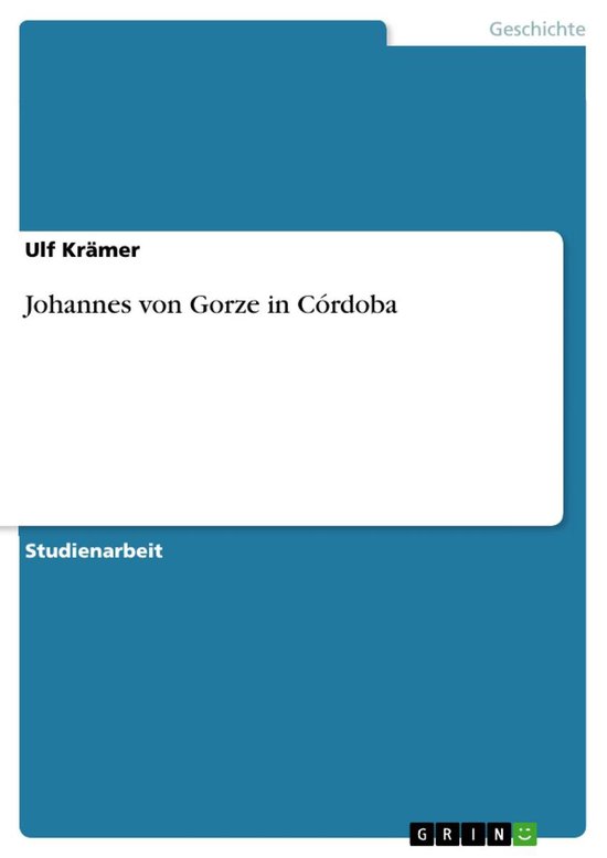 Johannes von Gorze in CórdobaEbook