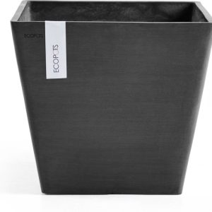 Ecopots Rotterdam 40 – Gris Foncé – 40,1 x H35,5 cm – Pot de fleur / jardinière carré gris foncé Ecopots Rotterdam 40 – Gris Foncé – 40,1 x H35,5 cm – Pot de fleur / jardinière carré gris foncé