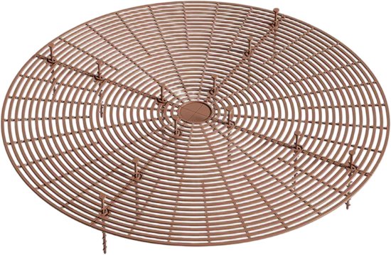 Lot de 2 protège-pots - Grand pot à découper, avec tige profonde et couvercle - Résistant aux chats, aux enfants et aux animaux domestiques - 52 cm - Marron