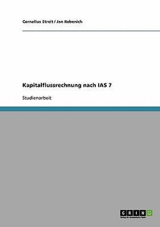 Kapitalflussrechnung nach IAS 7