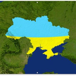 Image satellite de l’Ukraine avec le drapeau Affiche de jardin 160×120 cm – Toile de jardin / Toile d’extérieur / Peintures d’extérieur (décoration de jardin) XXL / Groot format! Image satellite de l’Ukraine avec le drapeau Affiche de jardin 160×120 cm – Toile de jardin / Toile d’extérieur / Peintures d’extérieur (décoration de jardin) XXL / Groot format!